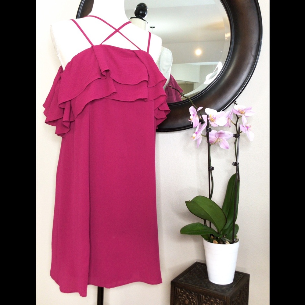 Ruffled OTS dress